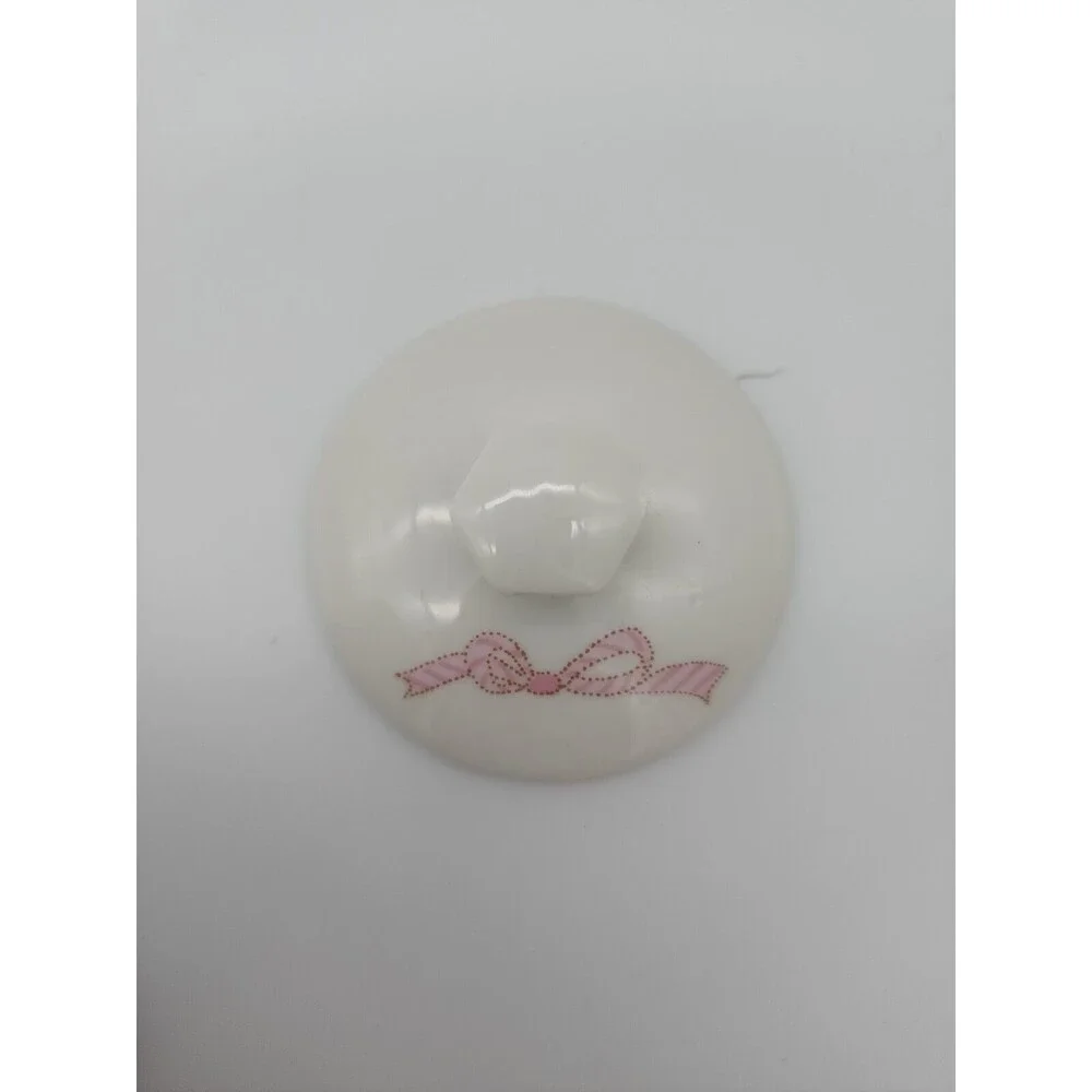 Vintage Covered Candle Japan Floral Design NEW!  Peach candle!  Gift Idea!